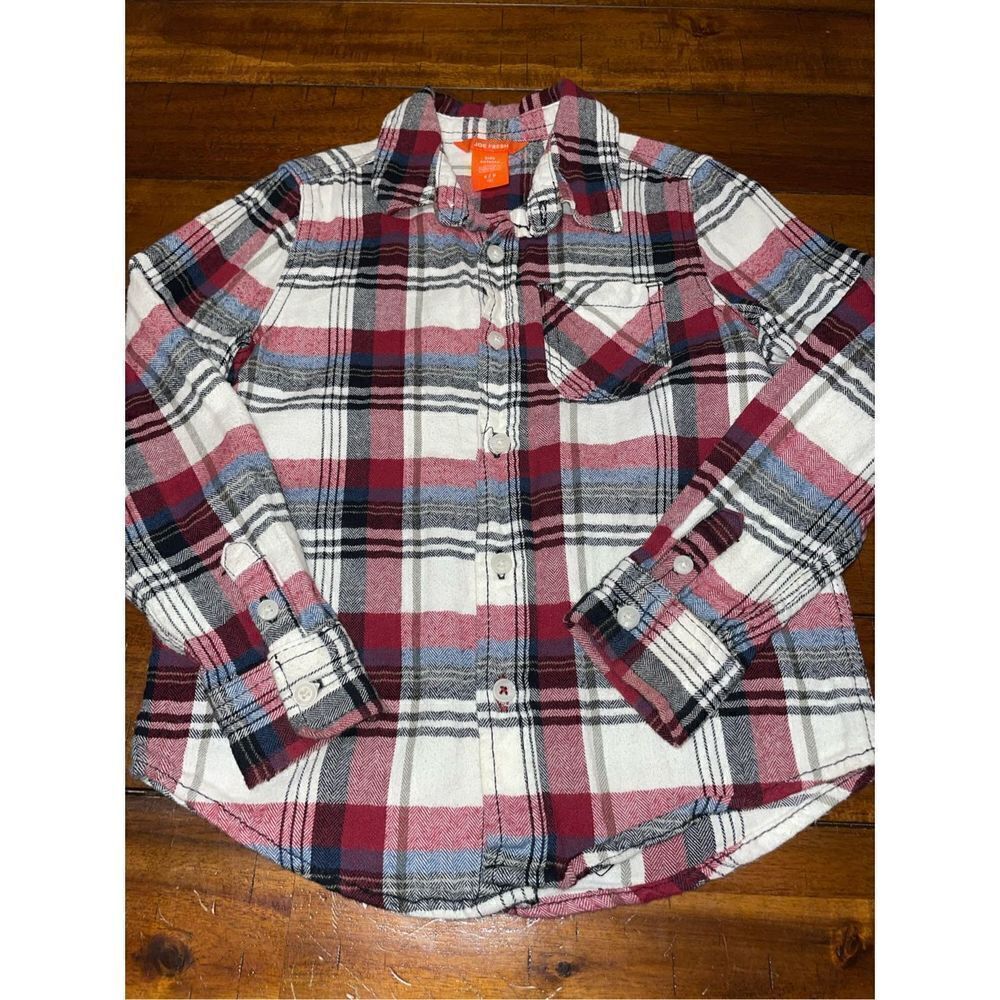 Joe Fresh Plaid Kids Button Up